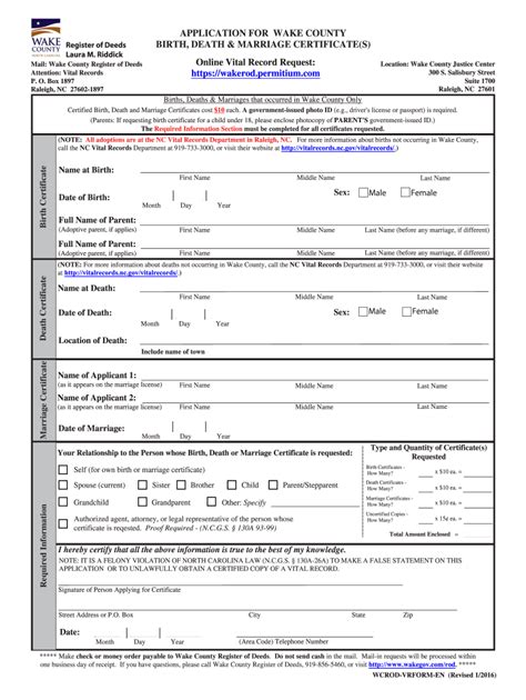 NC WCROD-VRFORM-EN - Fill Online, Printable, Fillable, Blank - pdfFiller