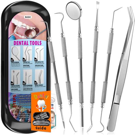 Amazon.com: Dental Hygiene Kit - Calculus & Plaque Remover Dental Tool ...