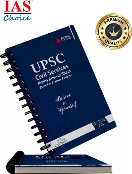 IAS CHOICE UPSC Mains Answer Sheet. Premium UPSC Mains Answer Writing ...