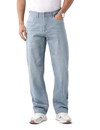Arvind Relaxed Tapered Fit Mid Rise Blue Jeans : Amazon.in: Fashion