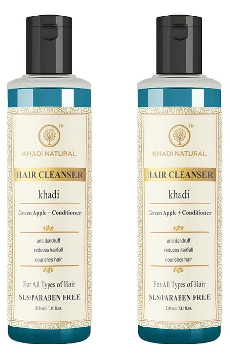 Buy KHADI NATURAL Green Apple + Conditioner Hair Cleanser/Shampoo (Pack ...