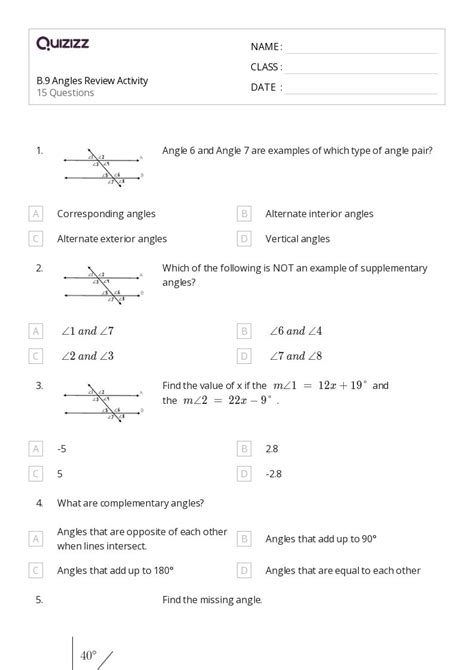 50+ exterior angle property worksheets for 12th Class on Quizizz | Free ...