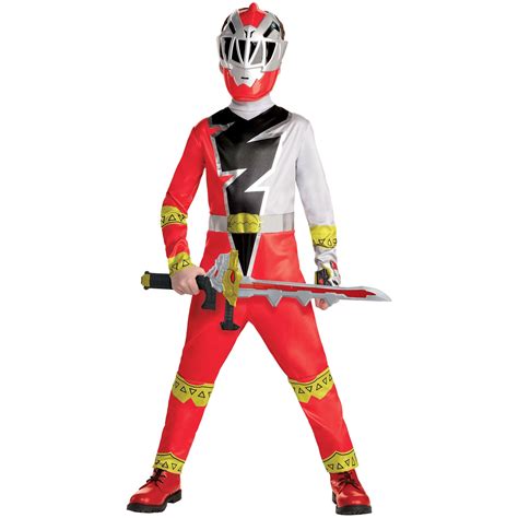 Kids' Power Rangers Dino Fury Red Jumpsuit with Mask Halloween Costume ...