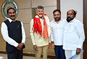 Beeda, Krishnaiah and Sana Sathish file papers for three Rajya Sabha seats