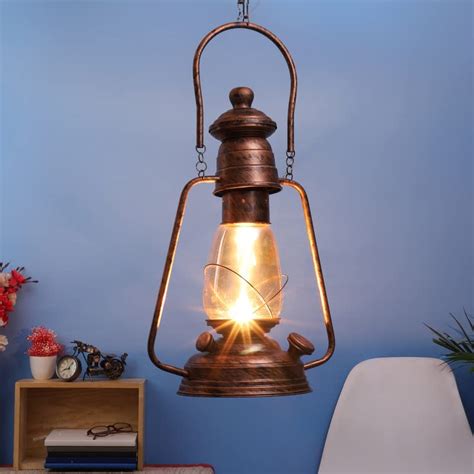 ELIANTE Copper Metal Hanging Light by Jainsons Lights - Without Bulb