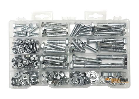 Heavy Duty Nut & Bolt Assortment Kit, 172 Pieces, Includes 9 Most ...