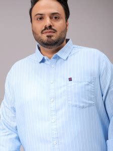 Hardsoda Men Striped Casual Blue Shirt - Buy Hardsoda Men Striped ...