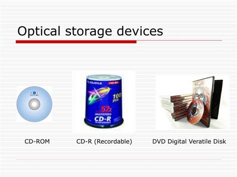 Types of Optical Storage Devices 的图像结果