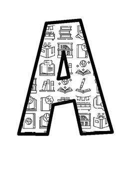 Library, World Book Day Bulletin Board Letters, Library, World Book Day ...