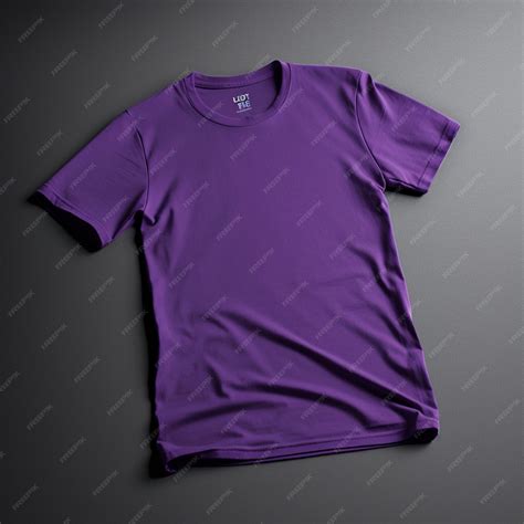 Premium AI Image | Purple Tshirt Mockup on dynamic plain background ...