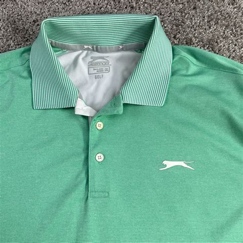 Slazenger Polo Shirt Adult Extra Large Green White India | Ubuy