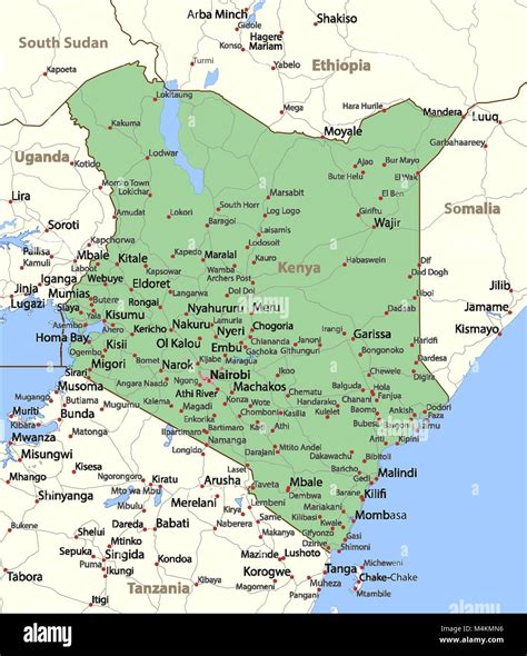 Kenya City Map