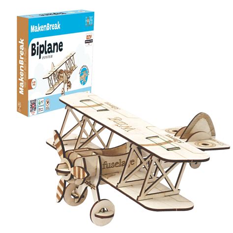 makenbreak Biplane| DIY STEM/STEAM Fixable Toys for Kids 6-7-8-9-10 ...