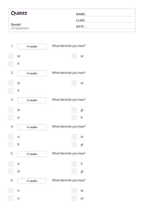 50+ Blends worksheets on Quizizz | Free & Printable
