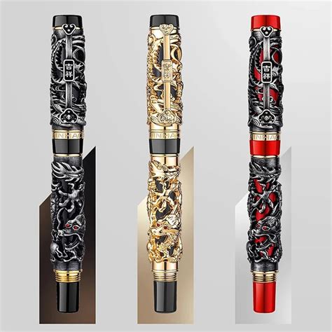 Jinhao 0.5mm nib fountain pen dragon calligraphy business gift ...