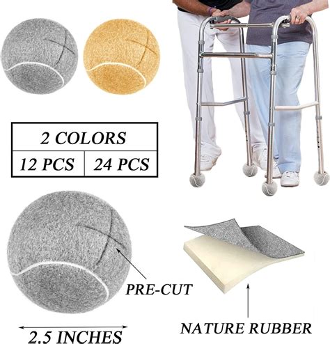 Buy Precut Walker Tennis Balls for Furniture Legs and Floor Protection ...
