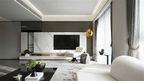 室内装修中海金沙湾134平方米三居-现代简约风格室内设计家装案例-名匠装饰