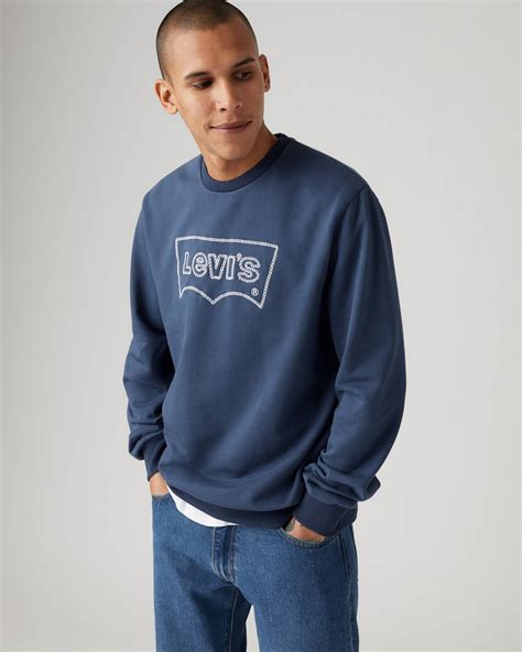 Standard Fit Graphic Crewneck Sweatshirt - Blue | Levi's® GB