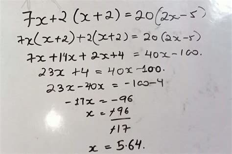 Solve the following equation by transposition method and check your ...