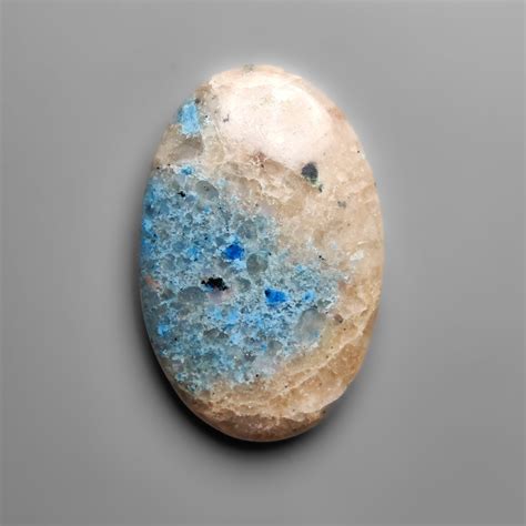 Buy Rare Papagoite In Quartz Cabochon N29228 Online at Gemstonesforsale