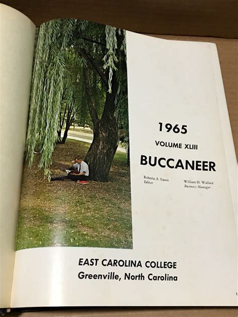 1965 Buccaneer East Carolina College Greenville NC Year Book | eBay