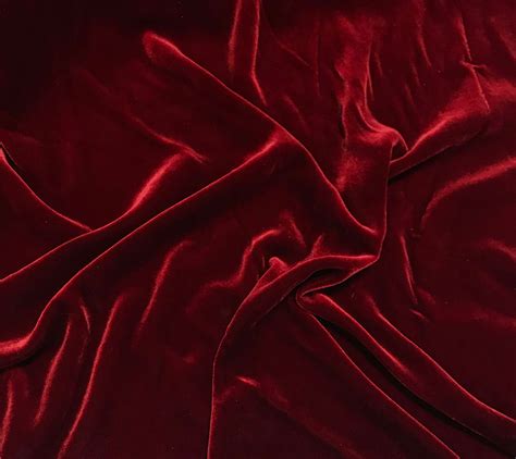 Buy IRIDESCENT BRICK RED Silk Velvet Fabric Online in India - Etsy