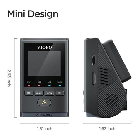 VIOFO A119 MINI 2 VOICE CONTROL 2K 60FPS 5GHZ WIFI DASH CAMERA WITH SO ...