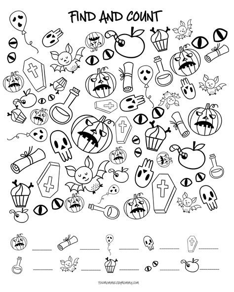Free Halloween Printables Worksheets