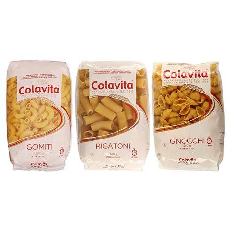 Colavita Rigatoni, Gomiti, & Gnocchi Italian Durum Wheat Pasta Pouch ...