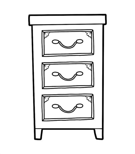 Chest drawers outline Vectors - Download Free High-Quality Vectors from ...