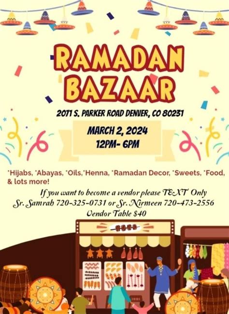 Ramadan Bazaar, 2071 S Parker Rd, Denver, CO, Glendale, 2 March 2024 ...