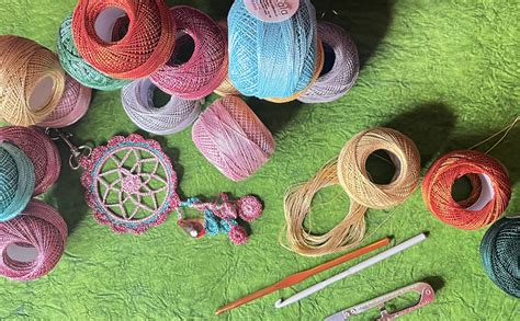 Adikala Metallic Cotton Tatting Shuttle,Crochet Dori Balls for Knitting ...