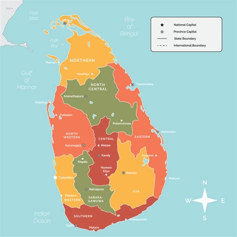 Sri Lanka Political Map