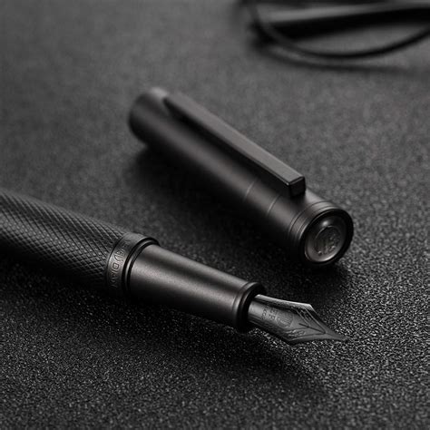 Matte Black Forest Fountain Pen Extra Fine Nib Classic Design with ...