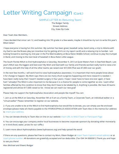 Campaign Letter Example 的图像结果