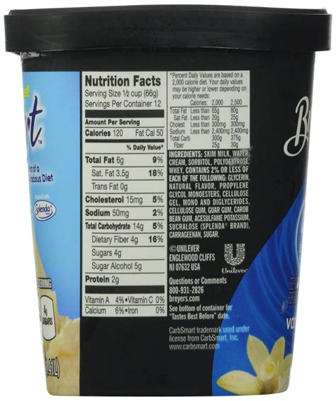 Breyers Carb Smart Chocolate Ice Cream Nutrition Facts | Besto Blog