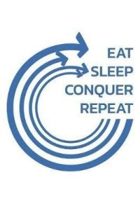 Eat Sleep Conquer Repeat: Buy Eat Sleep Conquer Repeat by Gerb Luca at ...
