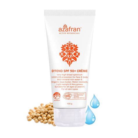Buy Azafran D’fend SPF 50 Non-toxic plant-based sunscreen