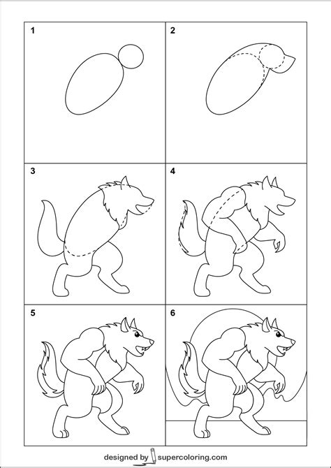 Image result for How to Draw a Werewolf Step by Step Tutorial