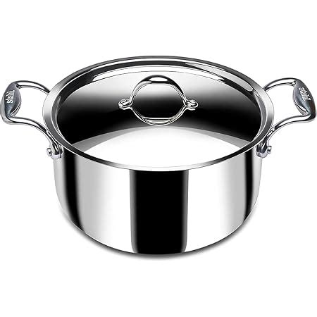 Buy Stahl Triply Stainless Steel Sauce Pot with Lid | Stainless Steel ...