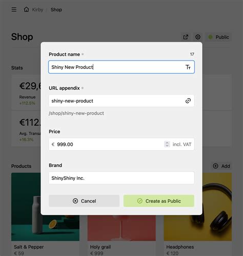 Page blueprint | Kirby CMS