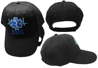 Buy Black Official EMS EMT First Responder Adjustable Cap Paramedic ...