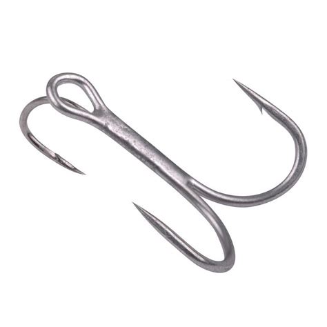 Gamakatsu Twinex Treble Hooks Nickel Gr. 2 4 6 8 10 Drilling | Der Angler