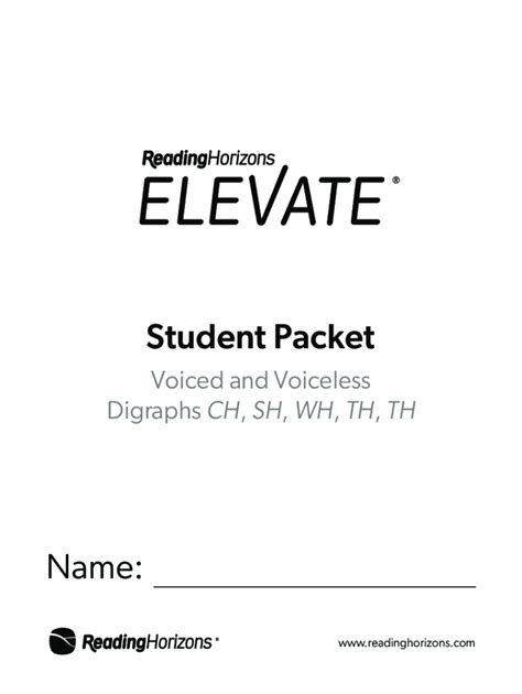 Fillable Online Voiced and Voiceless TH; Digraphs CH, SH, WH, and PH ...