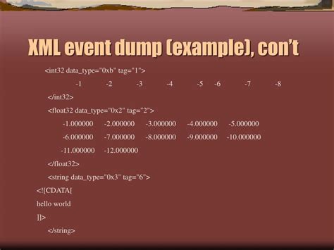 XML Events 的图像结果
