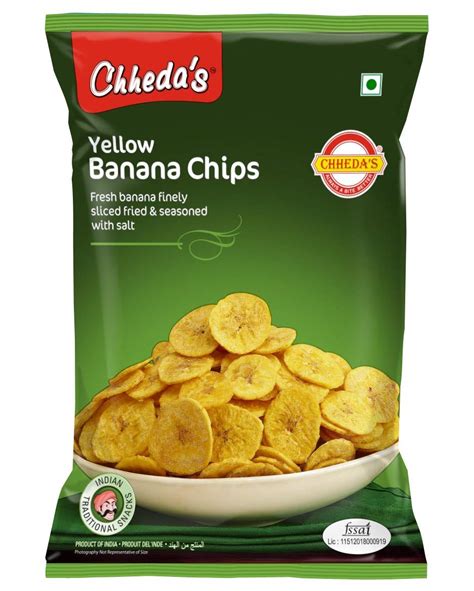 Chheda's - Yellow Banana Chips - Banana Wafers - Crispy Chips - Tasty ...