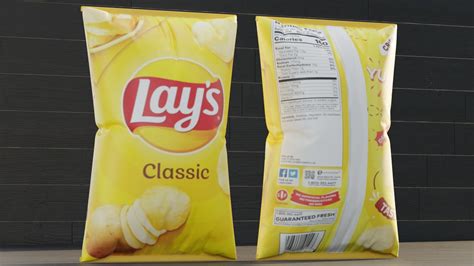 Chip Bag Lays - 3D Model by ilham45