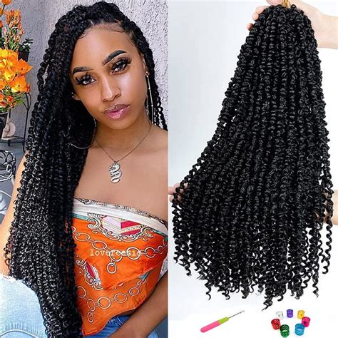 InStyle 18 Inch Pretwisted Passion Twist Hair for Black India | Ubuy