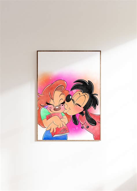 A Goofy Movie Max & Roxanne Wall Print / Max Roxanne Goofy Movie Home ...