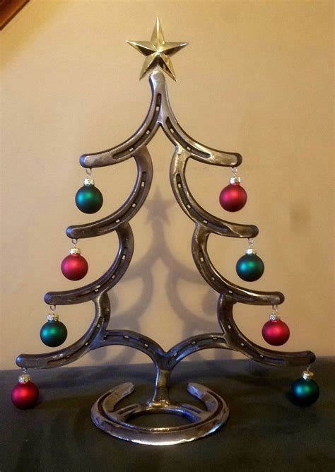 Metal Christmas Tree with Ornaments